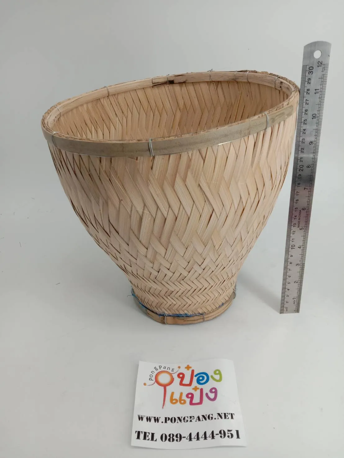 หวด นึ่งข้าวเหนียว กลม 28x15x27cm. 1*12