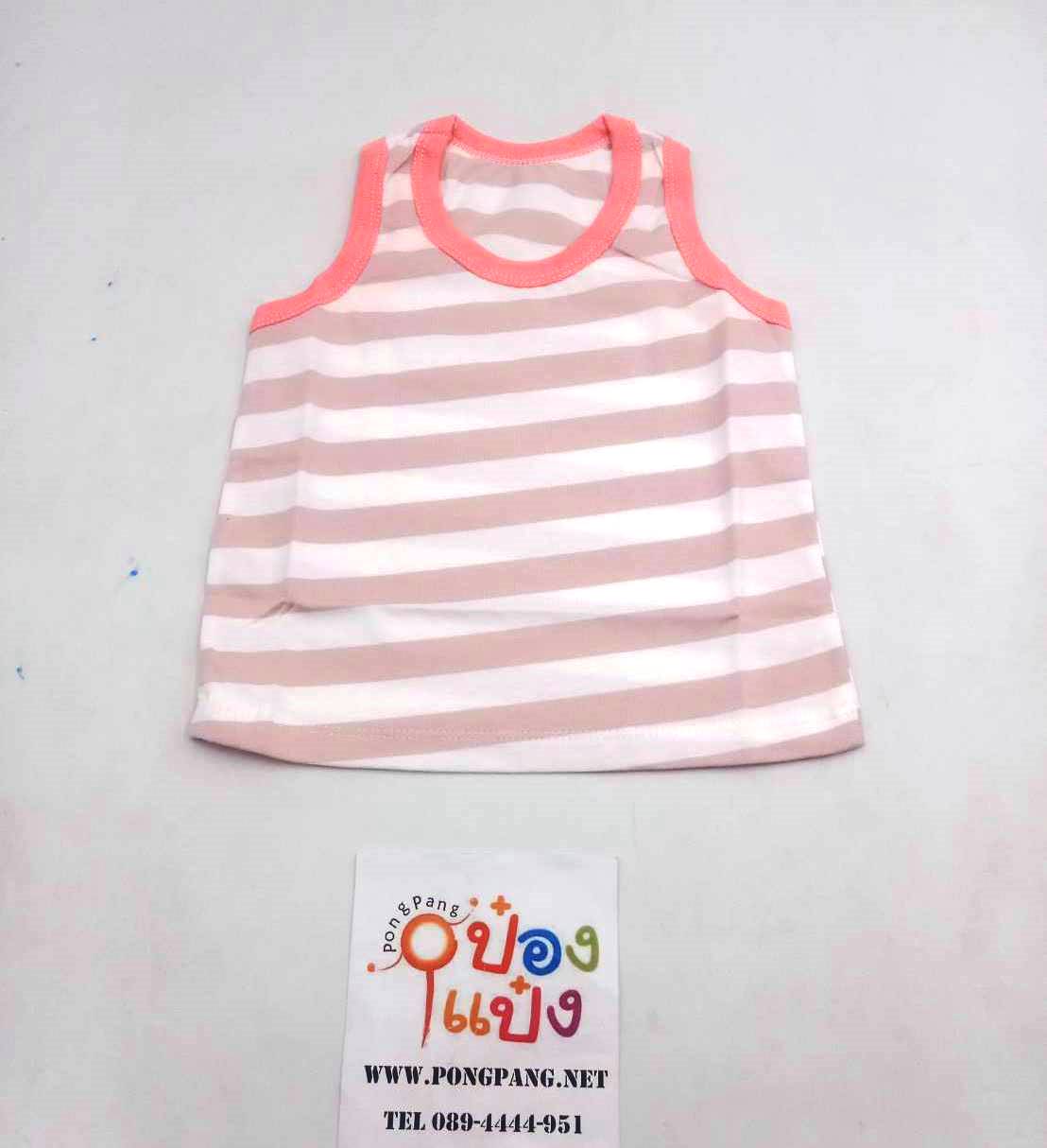 เสื้อ กล้ามเด็ก คละสี คละลาย 20x27cm  1*12