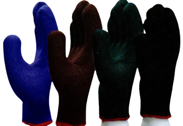 ถุงมือผ้า สีพื้น คละสี (แพ็คโหล) สินค้า 10บาท
