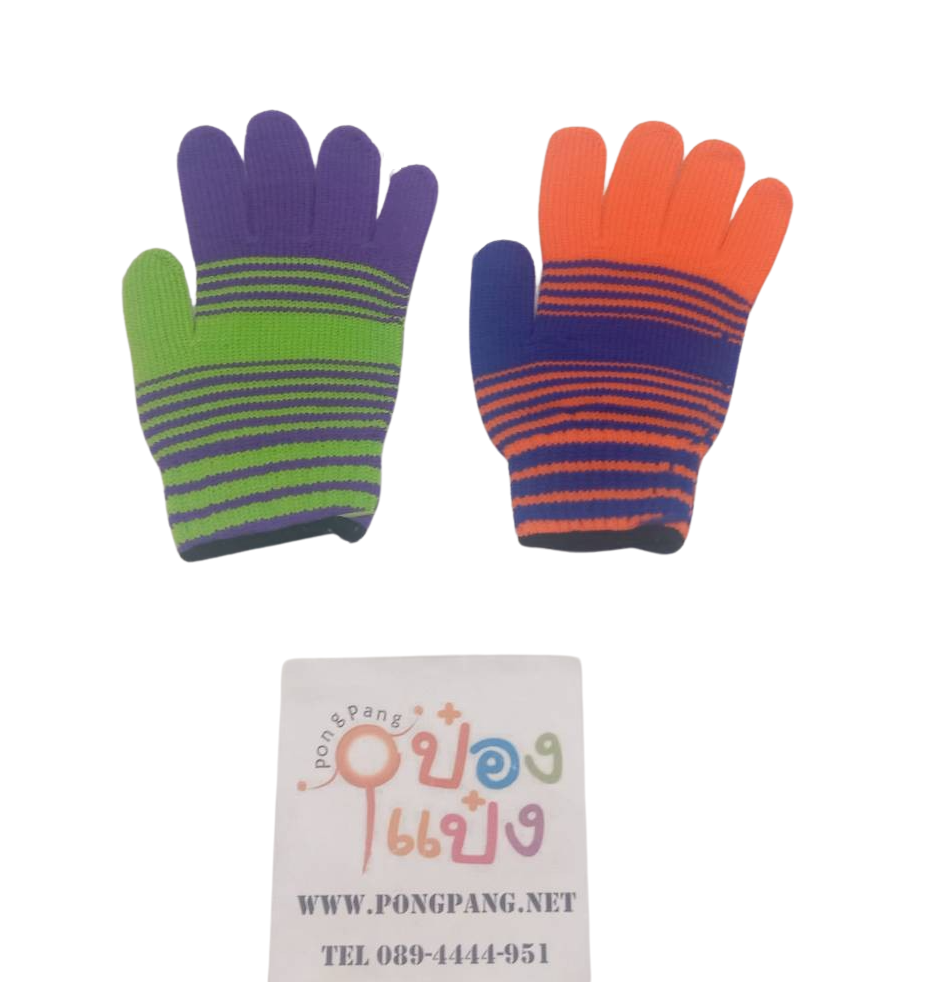 ถุงมือผ้า แฟนซี คละสี B  (แพ็คโหล) สินค้า 10บาท MGT825200