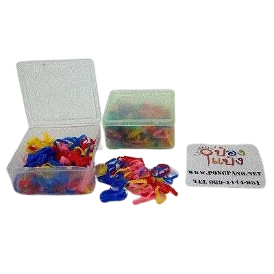 ยางรัดผมกระปุกสี่เหลี่ยม สินค้า 10บาท