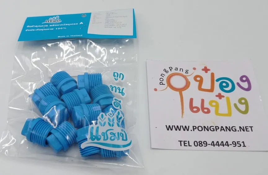 ปลั๊กอุดเกลียวนอก 1/2 แพ็ค12ชิ้น 1*12 SD
