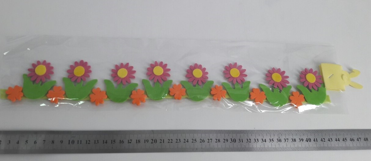 โฟมยาง ติดขอบบอร์ด ขอบดอก ต้นทานตะวัน 5x45cm 1*12