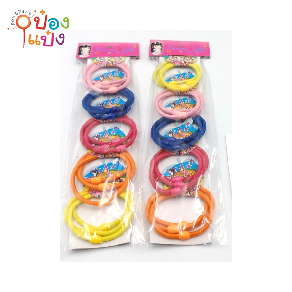 ยางยืดมัดผม 1x12 แพ็ค5สี 1*12 #1499