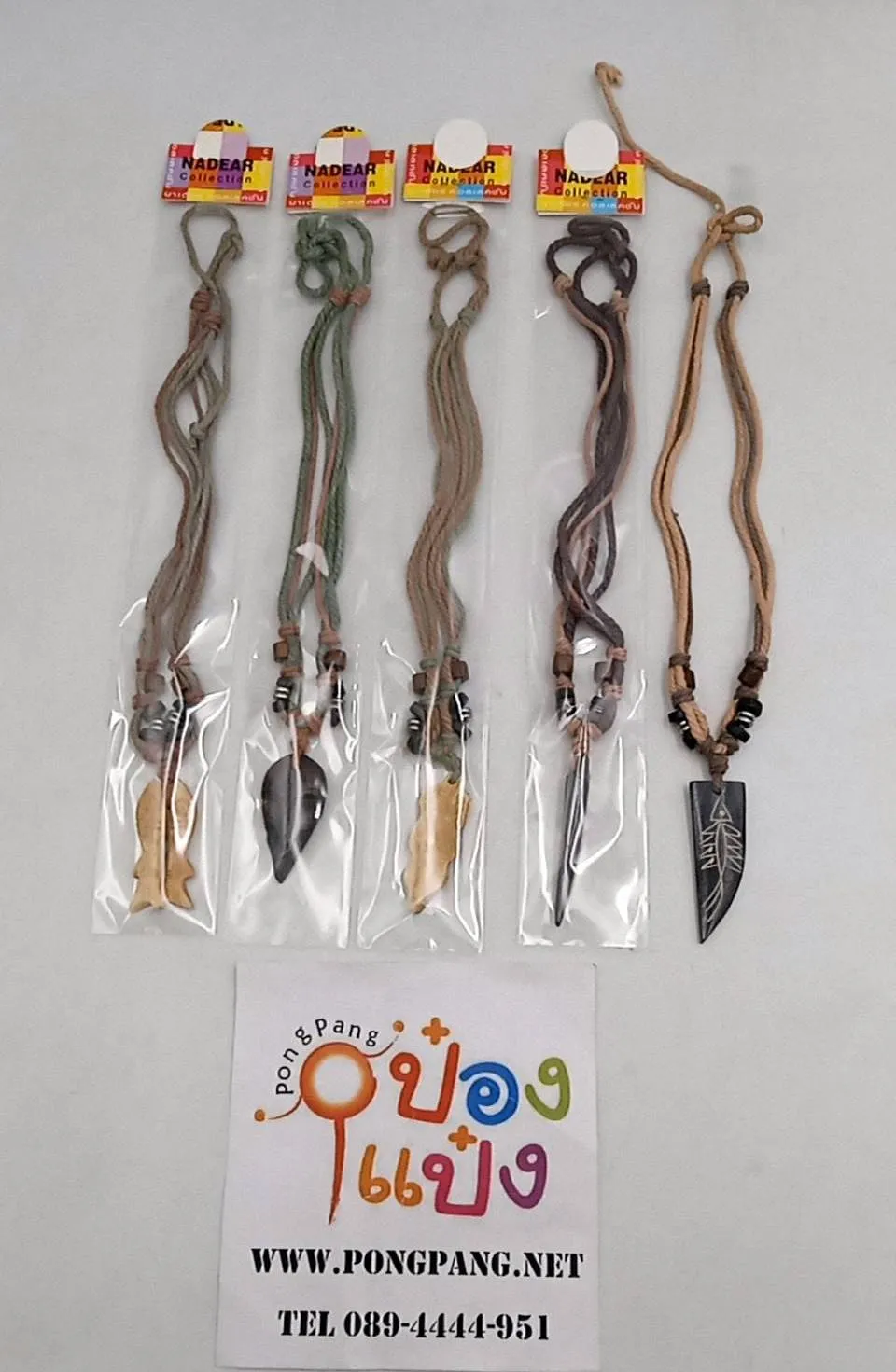 สร้อยคอ แบบเชือกปรับได้ ห้อยจี้  ยาว18cm  คละแบบ1*12