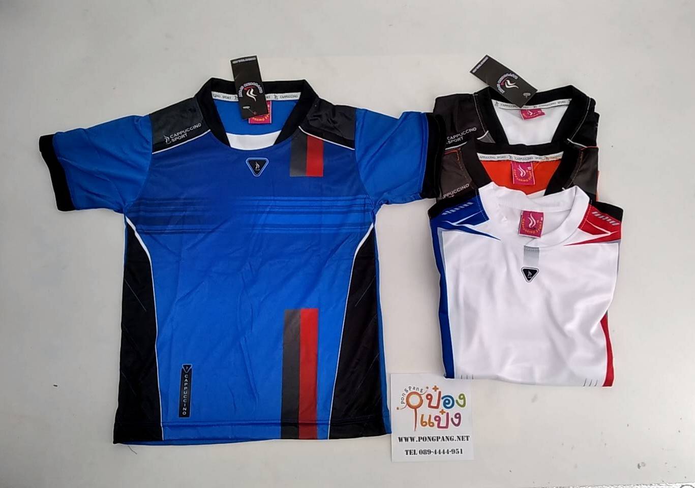 เสื้อกีฬาเด็ก คละไซต์ (8 10 12 14 ) คละสี (1*12)