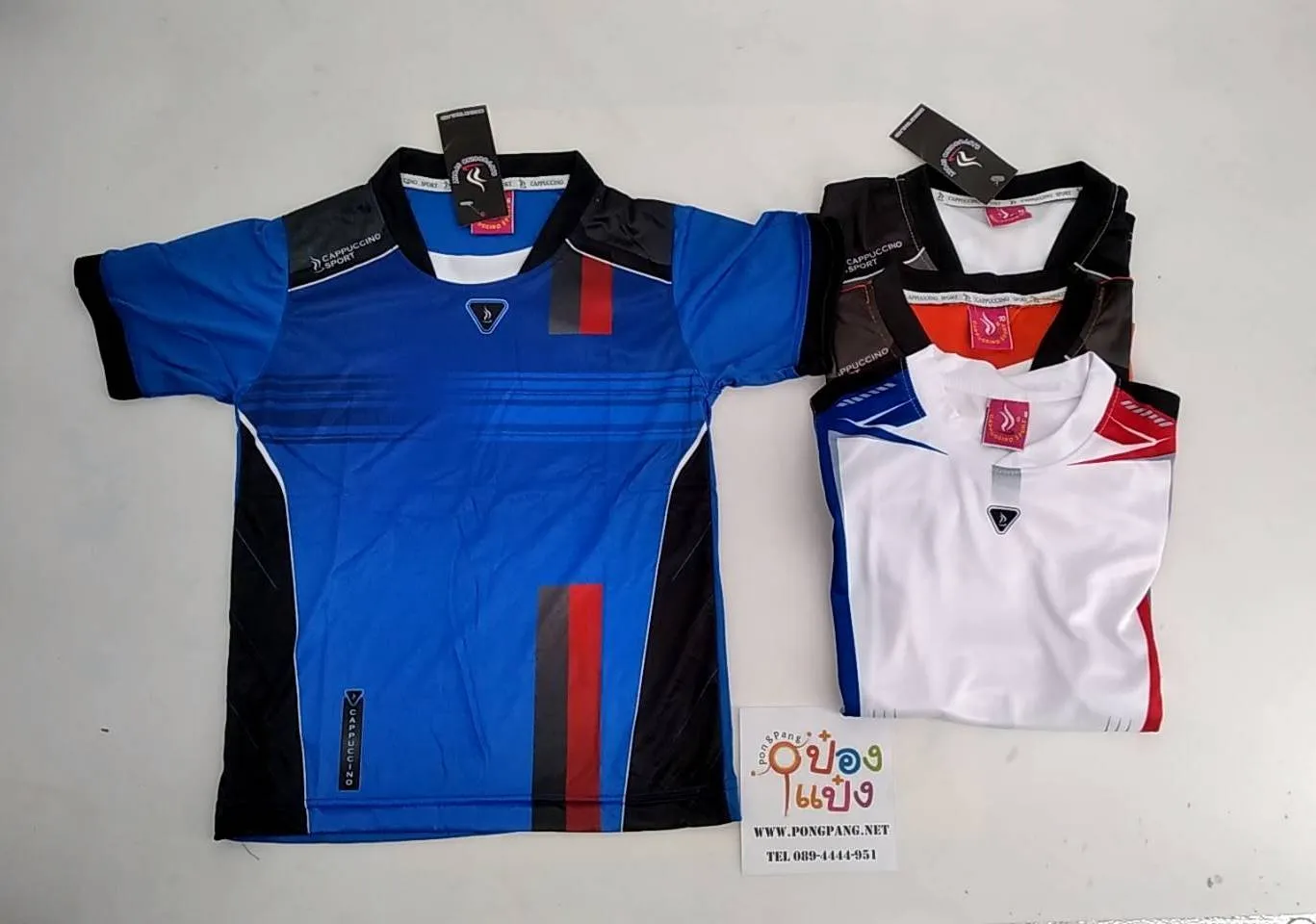 เสื้อกีฬาเด็ก คละไซต์ (8 10 12 14 ) คละสี (1*12)