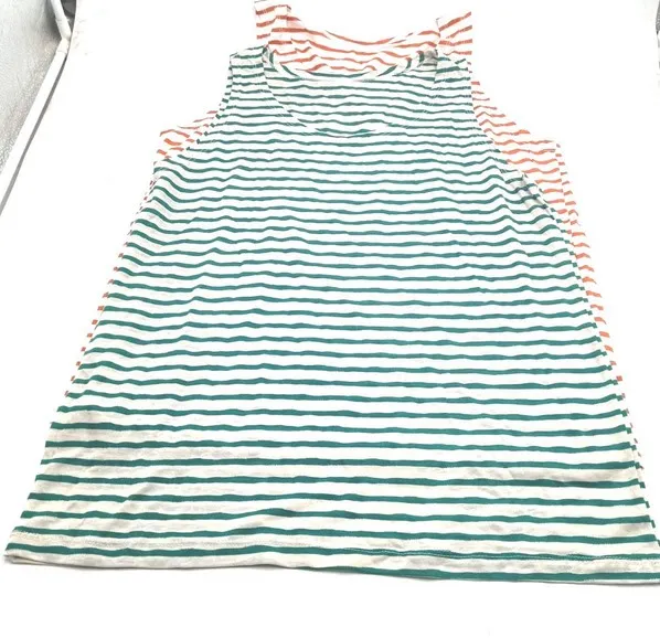 เสื้อกล้าม ผู้หญิง ผ้าลายริ้วตรง คละสี ฟรีไซต์ (1*12)