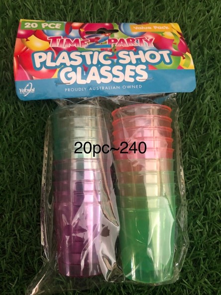 แก้วพลาสติกเล็ก 1x20  1*240