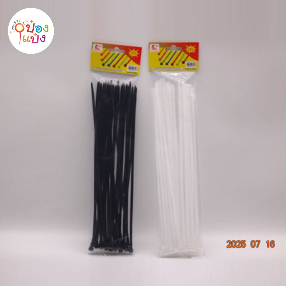 เคเบิ้ลไทด์ 5x300mm. ดำ-ขาว 30ชิ้น 1*480