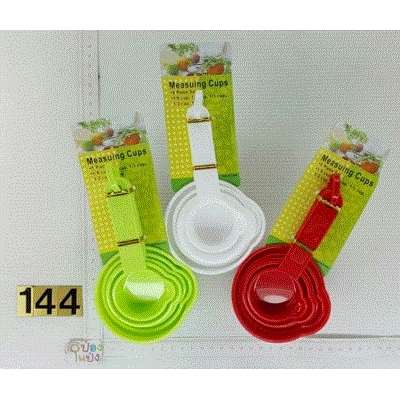 ชุดช้อนตวง พลาสติกใหญ่ คละสี 1x5 T7935  XTH1247-32