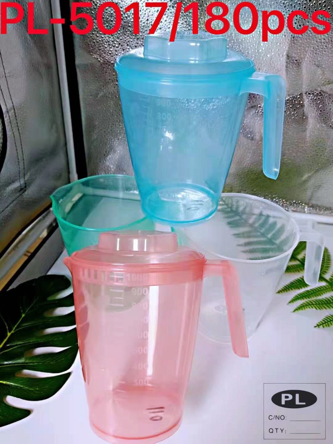 บีกเกอร์ เหยือกตวง กลม เว้า 1000 มล. คละสี 