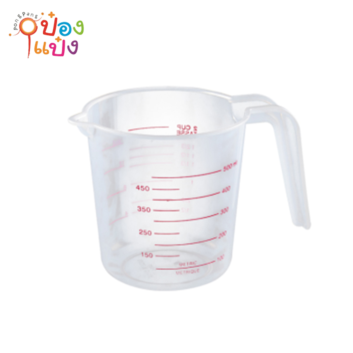 บีกเกอร์ เหยือกตวง กลม 500ML พลาสติก