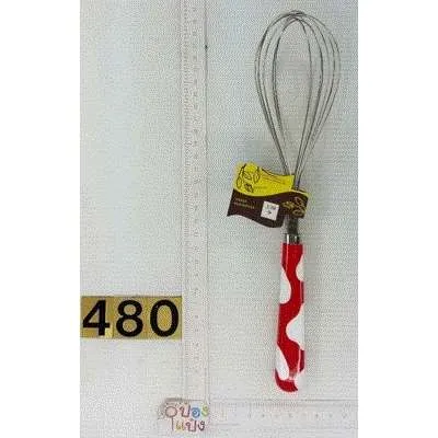 ที่ตีไข่ด้ามสี ลายขาว P8825  SG-KA426
