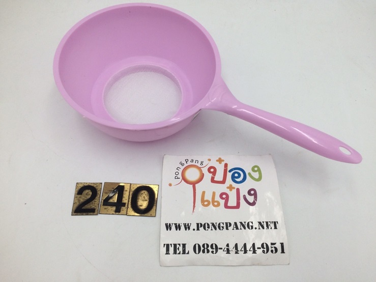 กระชอนล่อนแป้งเล็ก มีด้ามจับ 15x28x6.5CM 1*240 YW84348