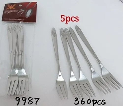 *ส้อมของว่าง จิ้มผลไม้ 1x5 13cm. #T9989 JM