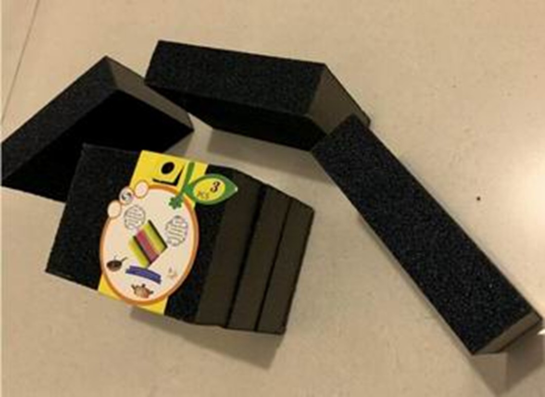 ฟองน้ำ นาโนเนื้อทราย ขัดสนิม1x3 