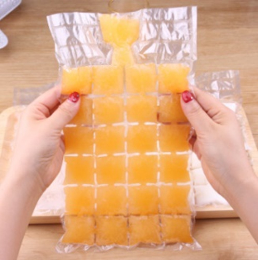 *ถุงแช่แข็งใช้ครั้งเดียว 24ช่อง 1x10 ทำน้ำแข็ง 