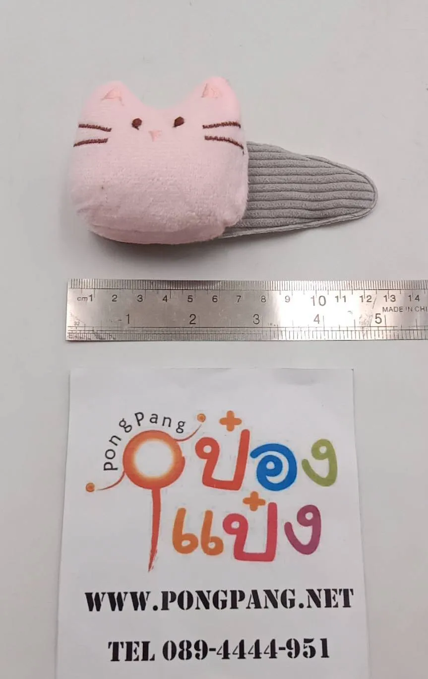 กิ๊บติดผม ยักษ์จัมโบ้ ลายแมว 15ซม. 1*1200