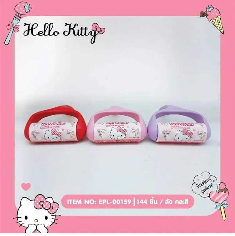 ลูกกลิ้งทำความสะอาด HELLO KITTY  1*144  ลิขสิทธ์ถูกต้อง