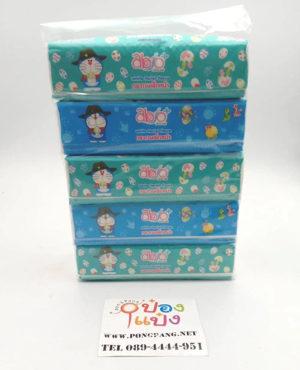 กระดาษทิชชู่ สองชั้น DORAEMON 150แผ่น ขายยกลัง800บาท  1*50
