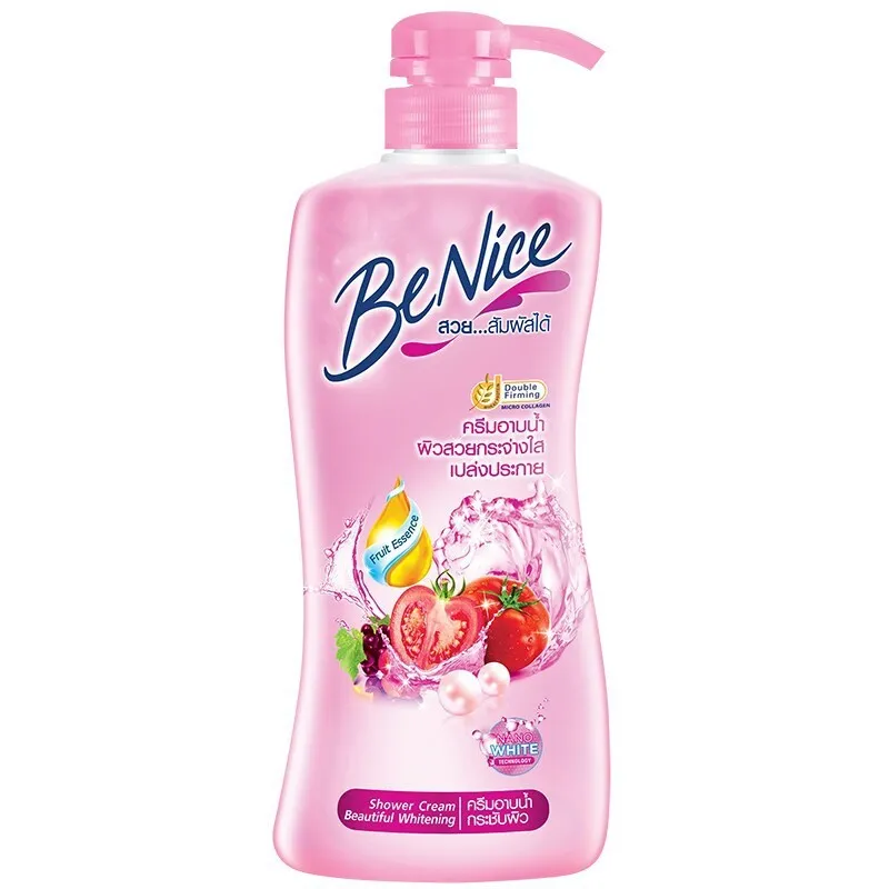 บีไนซ์เฟิร์ม แอนด์ ไวท์ ฟรุตเอสเซ้นส์ ครีมอาบน้ำ 450ML 1*12