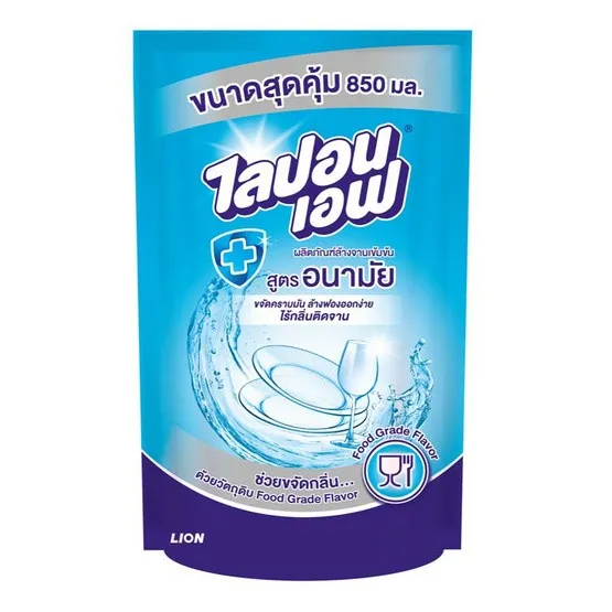 นำยาล้างจาน ไลปอนเอฟ สูตรอนามัยแบบเติม 550ml 1*32