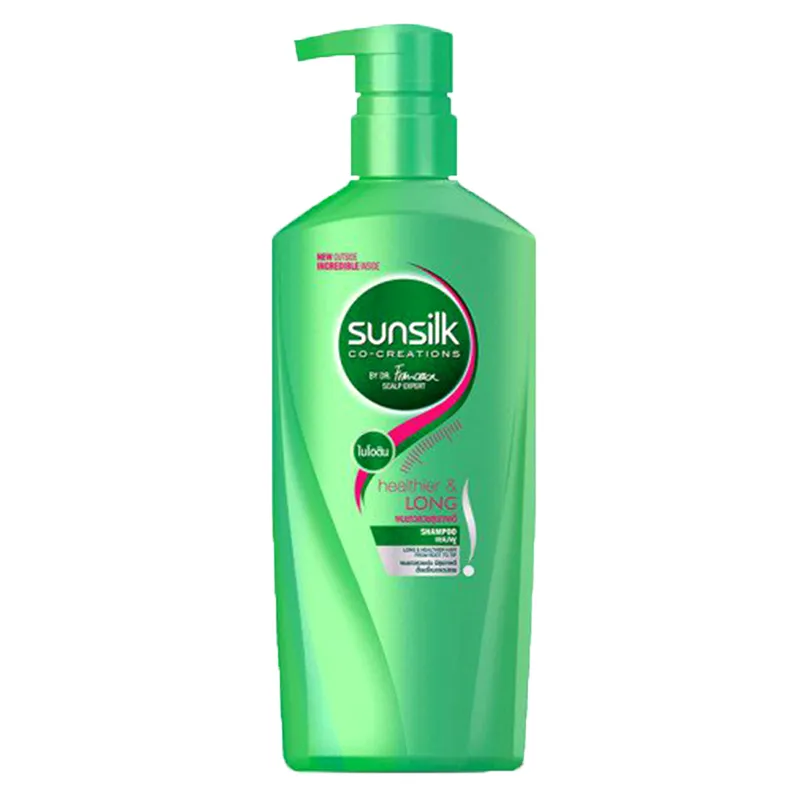 ยาสระผม ซันซิล 350 ml สีเขียว  1*12.