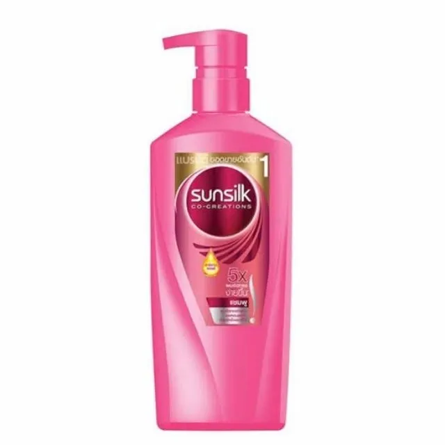 ยาสระผม ซันซิล 350 ml สีชมพู  1*12.