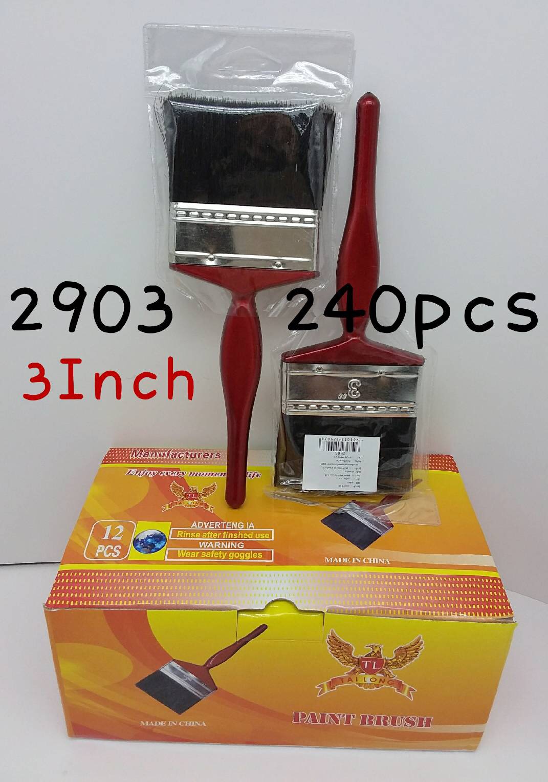 แปรงทาสี 3นิ้ว (ด้ามแดง) P7822 ST-S6050-3