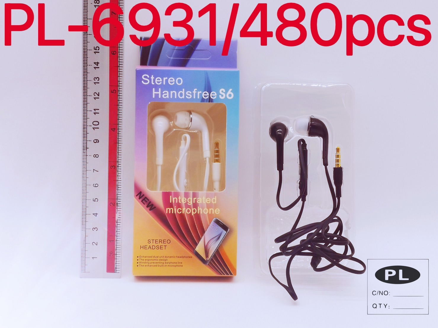 หูฟัง STERED สีขาว S4 กล่องลาย  S6068