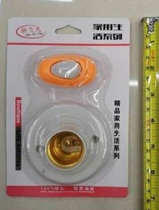 ขั้วแป้นวงกลมหลอดไฟ  แบบเกลียว + เต้าเสียบ แพ๊ค1x2 