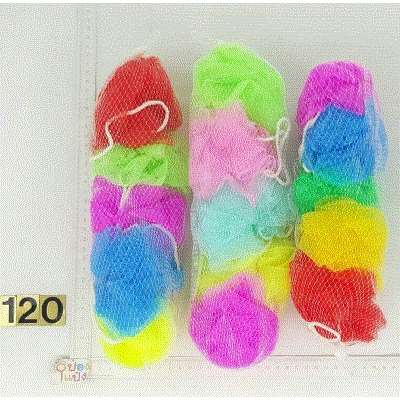 ใยถูตัว ขัดตัว5ชิ้น5สี T5809 P6248  SG-CL061 PL6074 T18030