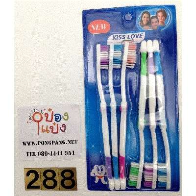 แปรงสีฟัน KISSLOVE 6 ด้าม T9689   SG-FA576  CL072  LG521 PL4642