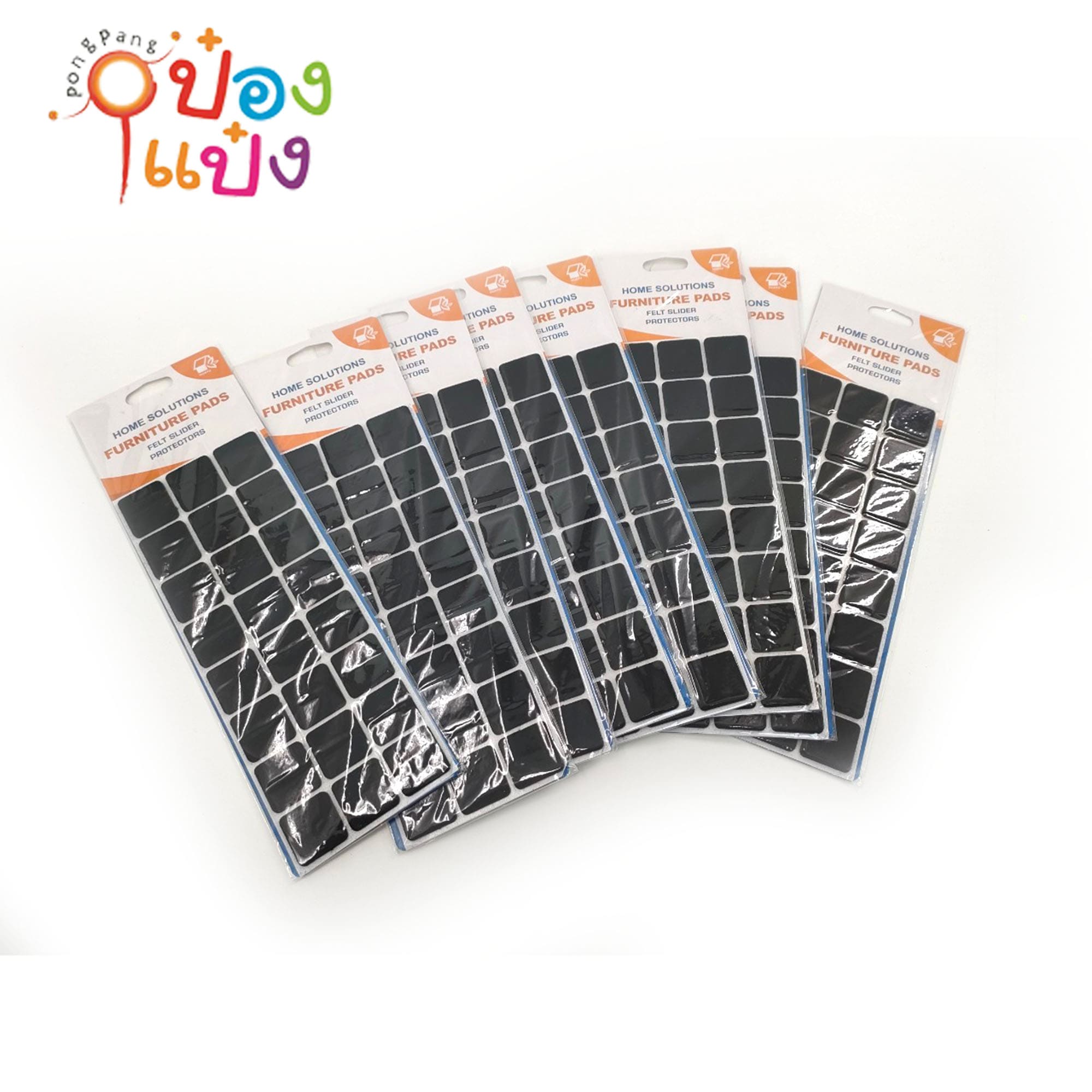 ปุ่มสักหลาด รองขาโต๊ะ เก้าอี้ วงกลม สี่เหลี่ยม 1X12ชิ้น P6992 