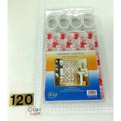 ม่านห้องน้ำ 180x180cm. #P8444 T55442 ราคาส่ง ป๋องแป๋ง