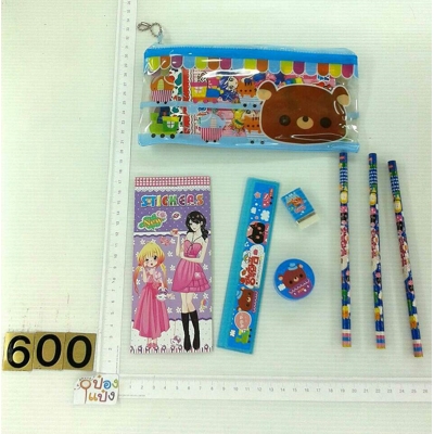 *เครื่องเขียนเกาหลีพร้อมกระเป๋า 