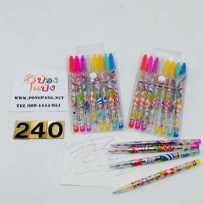 ปากกาเจลกากเพชร1x8 แบบซอง T6548  SG-HH175