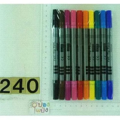ปากกาเมจิกสี 2 หัว10แท่ง T2001 P6033  SG-HH209 T20248 TS35029