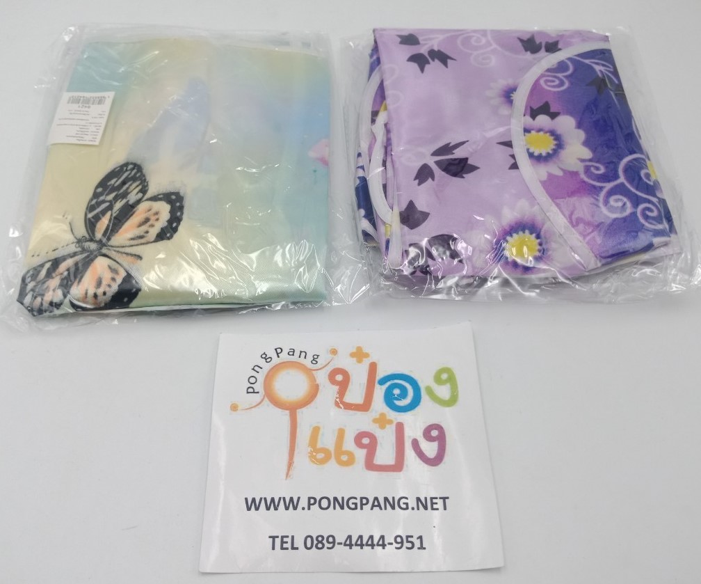 ผ้ากันเปื้อน ผ้าร่ม คละลาย คละสี 