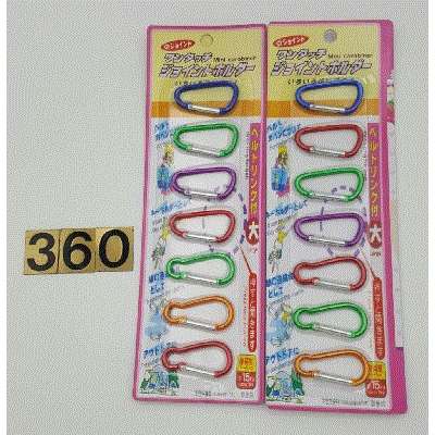 สแน็ปลิงค์ เกี่ยวพวงกุญแจ เหล็กโค้ง 1x7 คละสี P7117  B1982 YW84504