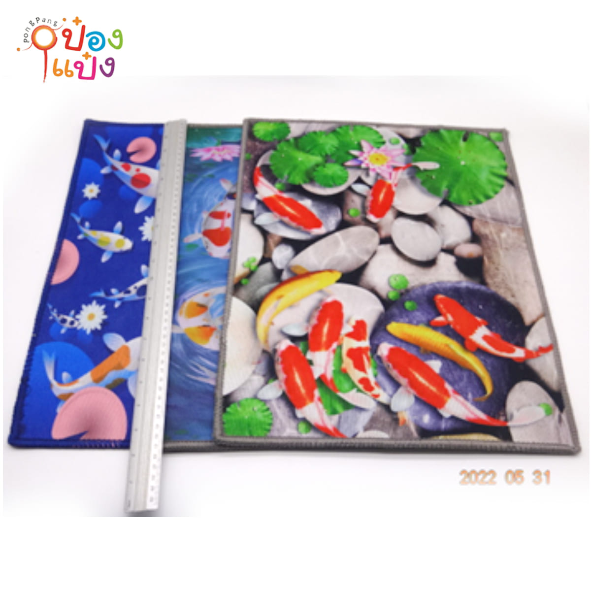 พรมเช็ดเท้า ลายปลา คละลาย 35x45CM. 1*100