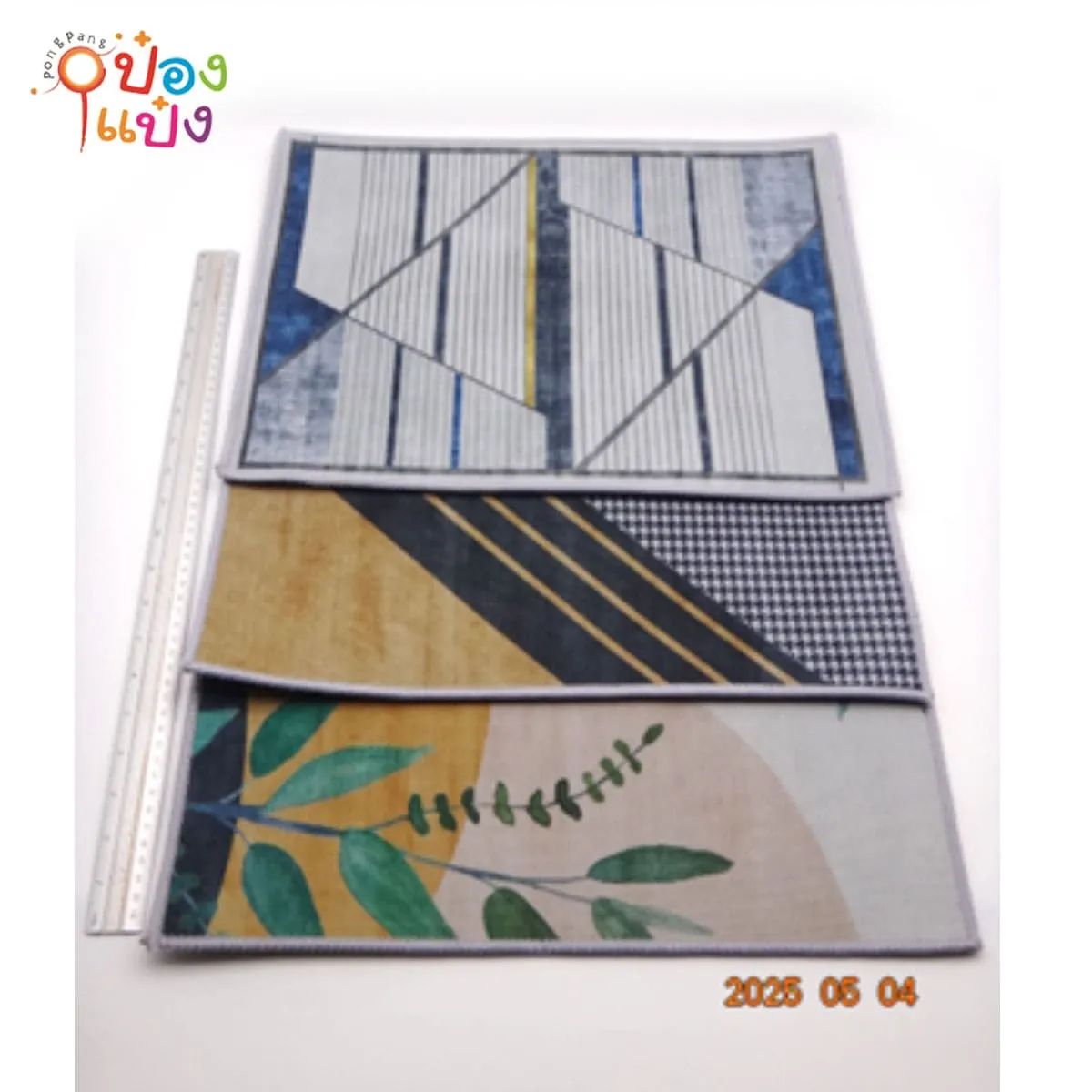 พรมเช็ดเท้า ลายธรรมชาติ คละลาย 35x45CM. 1*100
