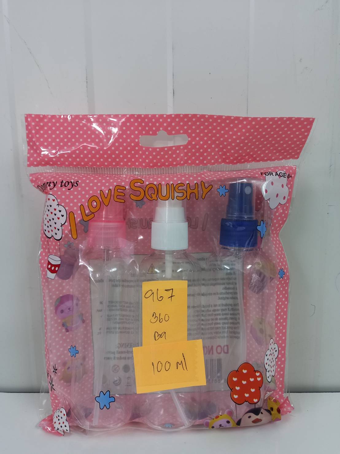 ขวดสเปรย์ 100 ml. แพ็ค 1x3 ชิ้น 917  SG-HA108