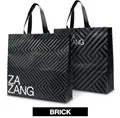 กระเป๋าผ้า ZAZANG มีกระดุม 40x42x12cm.ลายBRICK #1*12